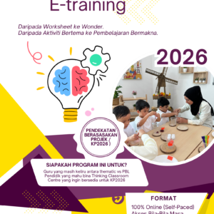 Poster E-Training Modul Asas Project Based Learning (ECCE/KP2026 Ready) – Saleemah Z