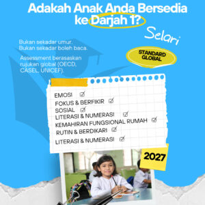 Anak Ready Tadika Bundle – readiness assessment untuk parents (data dari ibu bapa)